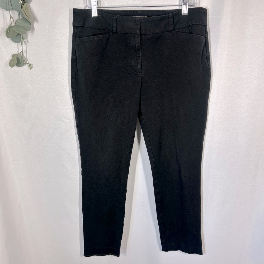 LOFT | Modern Skinny Ankle Trousers Black Dress Slacks Women’s Size 12